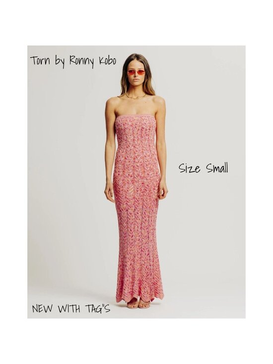 Torn by Ronny Kobo Dresses & Skirts - Torn by Ronny Kobo Tasha Crochet Tube Dress - Pink, Small, New with Tags